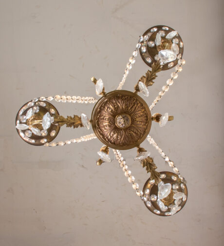 Vintage French Louis XV Style Crystal Chandelier In the Manner of Maison Jansen - Image 14