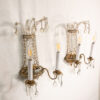Pair of Vintage French Maison Jansen of Paris Brass and Crystal Sconces - Image 6