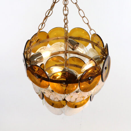 Mid-Century Murano Pendant Light in the Manner of Vistosi - Image 6