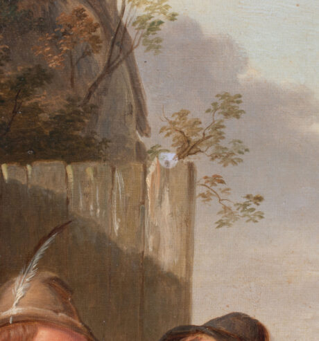 19th Century Genre Scene " Curiosity Unsealed" Oil on Canvas Attributed to Thomas Webster (English 1800-1880) - Image 12