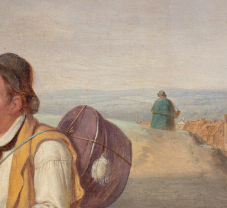 19th Century Genre Scene " Curiosity Unsealed" Oil on Canvas Attributed to Thomas Webster (English 1800-1880) - Image 10