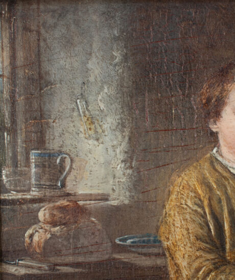 19th Century Oil On Mahogany Board by William M Hensley (British 1819-1883) titled The Cut Finger - Image 5