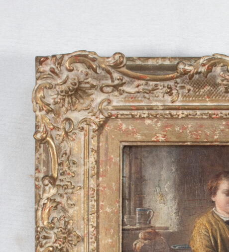 19th Century Oil On Mahogany Board by William M Hensley (British 1819-1883) titled The Cut Finger - Image 7