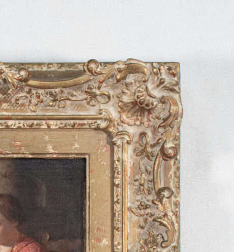 19th Century Oil On Mahogany Board by William M Hensley (British 1819-1883) titled The Cut Finger - Image 8