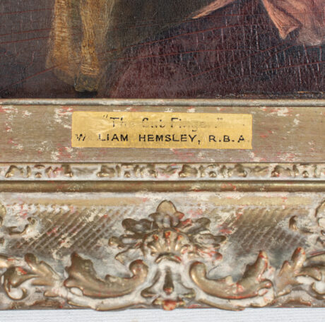 19th Century Oil On Mahogany Board by William M Hensley (British 1819-1883) titled The Cut Finger - Image 11