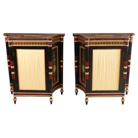 Pair of Regency Period Greek Revival Cabinets