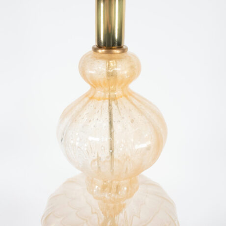 Vintage Ribbed Aventurine Murano Table Lamp - Image 16