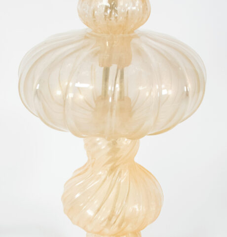 Vintage Ribbed Aventurine Murano Table Lamp - Image 15