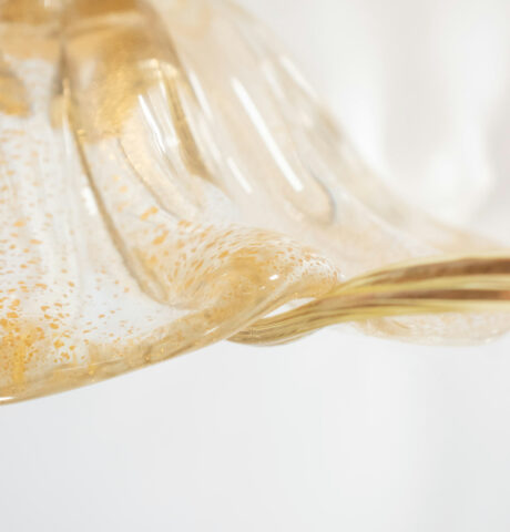 Vintage Ribbed Aventurine Murano Table Lamp - Image 9