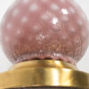 Vintage Mauve Hobnail Murano Table Lamp Attributed to Barovier & Toso - Image 11