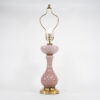 Vintage Mauve Hobnail Murano Table Lamp Attributed to Barovier & Toso - Image 3