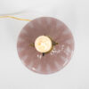 Vintage Mauve Hobnail Murano Table Lamp Attributed to Barovier & Toso - Image 4