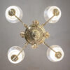 Late 19th Century Eastlake Style Bronze Eight Light Chandelier with Mythological Seahorses and Zephry Faces - Image 4
