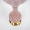 Vintage Mauve Hobnail Murano Table Lamp Attributed to Barovier & Toso - Image 7
