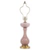 Vintage Mauve Hobnail Murano Table Lamp Attributed to Barovier & Toso