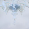 Vintage Baroque Style 6-Arm Opaline Murano Chandelier - Image 6