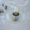 Vintage Baroque Style 6-Arm Opaline Murano Chandelier - Image 13