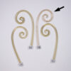Mid Century Neo-Rococo Golden Amber Murano Chandelier - Image 10