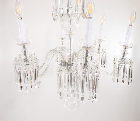 Early 20th Century English Regency Style Waterfall Crystal Chandelier - Image 10