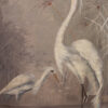 Mid-19th Century English Aesthetic Movement Oil on Canvas Four Panel Screen of Birds - Image 2