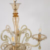 Mid Century Neo-Rococo Golden Amber Murano Chandelier - Image 15
