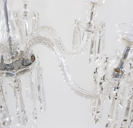 Early 20th Century English Regency Style Waterfall Crystal Chandelier - Image 16