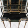 19th Century Napoleon III Black Lacquer and Brass Display Cabinet - Image 19