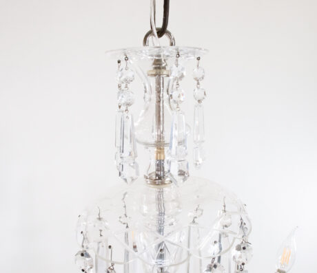 Early 20th Century English Regency Style Waterfall Crystal Chandelier - Image 3