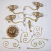 Mid Century Neo-Rococo Golden Amber Murano Chandelier - Image 5