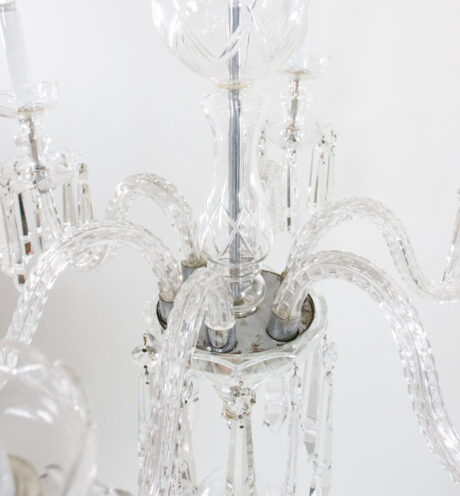 Early 20th Century English Regency Style Waterfall Crystal Chandelier - Image 5