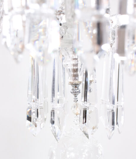 Early 20th Century English Regency Style Waterfall Crystal Chandelier - Image 9
