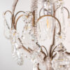 Small Mid Century Italian Rococo Style Crystal Single-Light Chandelier - Image 9