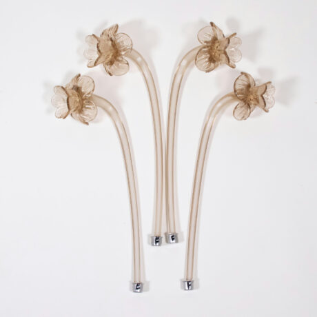 Vintage Baroque Style Crème Brûlée with Honey Lattimo Murano Chandelier - Image 17