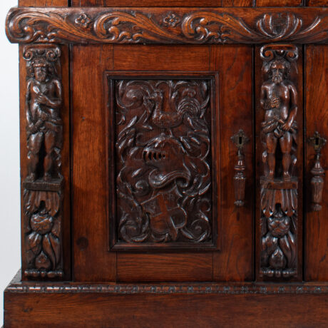 19th Century French Renaissance Revival Cabinet with Ornamental Figural Carvings - Image 10