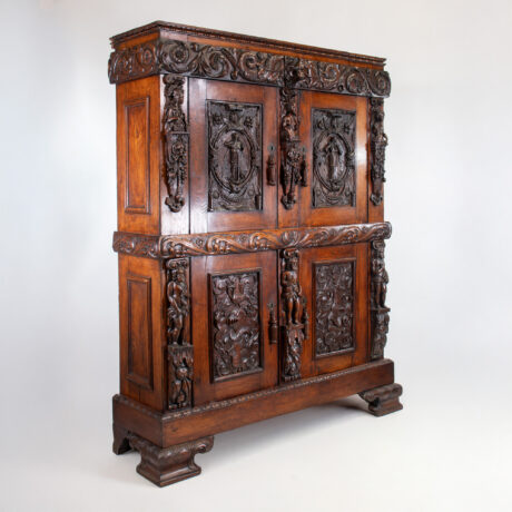 19th Century French Renaissance Revival Cabinet with Ornamental Figural Carvings - Image 4