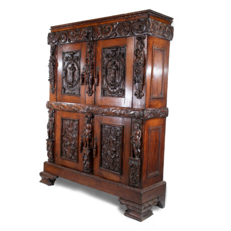19th Century French Renaissance Revival Cabinet with Ornamental Figural Carvings - Image 5