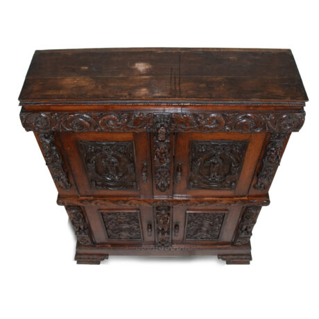19th Century French Renaissance Revival Cabinet with Ornamental Figural Carvings - Image 8
