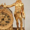 19th Century French Napoleon III Empire Gilt Bronze Clock with Hunting Motifs - Image 4