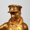 19th Century French Napoleon III Empire Gilt Bronze Clock with Hunting Motifs - Image 6