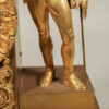 19th Century French Napoleon III Empire Gilt Bronze Clock with Hunting Motifs - Image 7