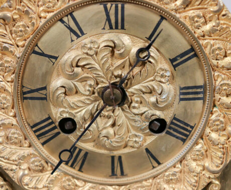 19th Century French Napoleon III Empire Gilt Bronze Clock with Hunting Motifs - Image 8