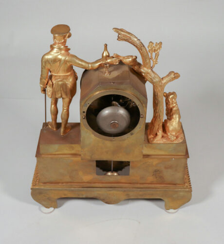 19th Century French Napoleon III Empire Gilt Bronze Clock with Hunting Motifs - Image 18