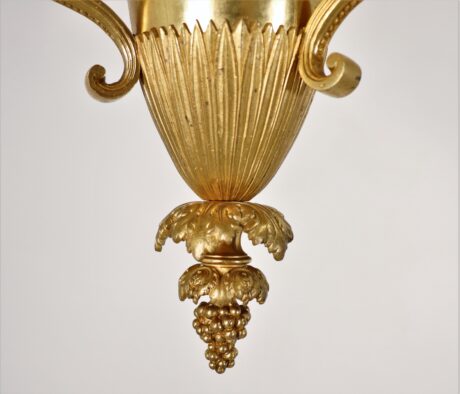 Early 19th Century Louis XVI Style Doré Bronze Cherub Putti Chandelier - Image 10