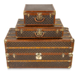 Early 20th Century Louis Vuitton Luggage Set with Provenance from Charlotte Whitney Allen