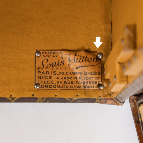 Early 20th Century Louis Vuitton Luggage Set with Provenance from Charlotte Whitney Allen - Image 10