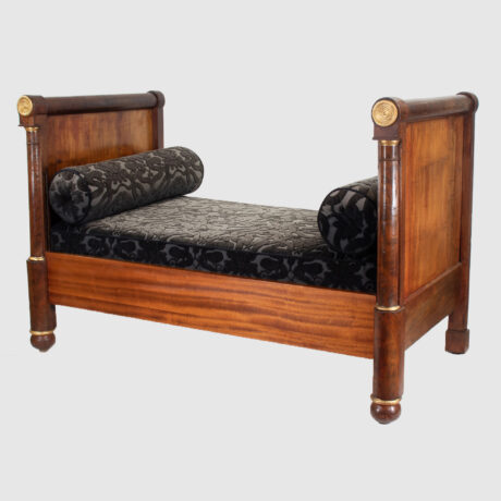 Mid-19th Century French Napoleon III Empire Daybed with Gilt Accents - Image 2