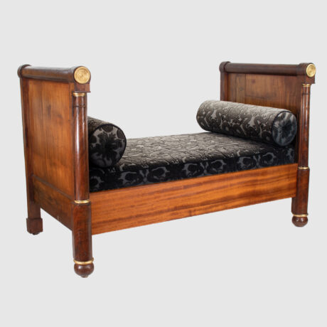 Mid-19th Century French Napoleon III Empire Daybed with Gilt Accents - Image 3