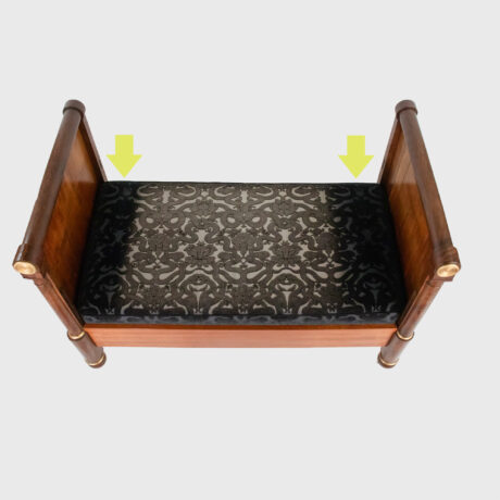 Mid-19th Century French Napoleon III Empire Daybed with Gilt Accents - Image 8