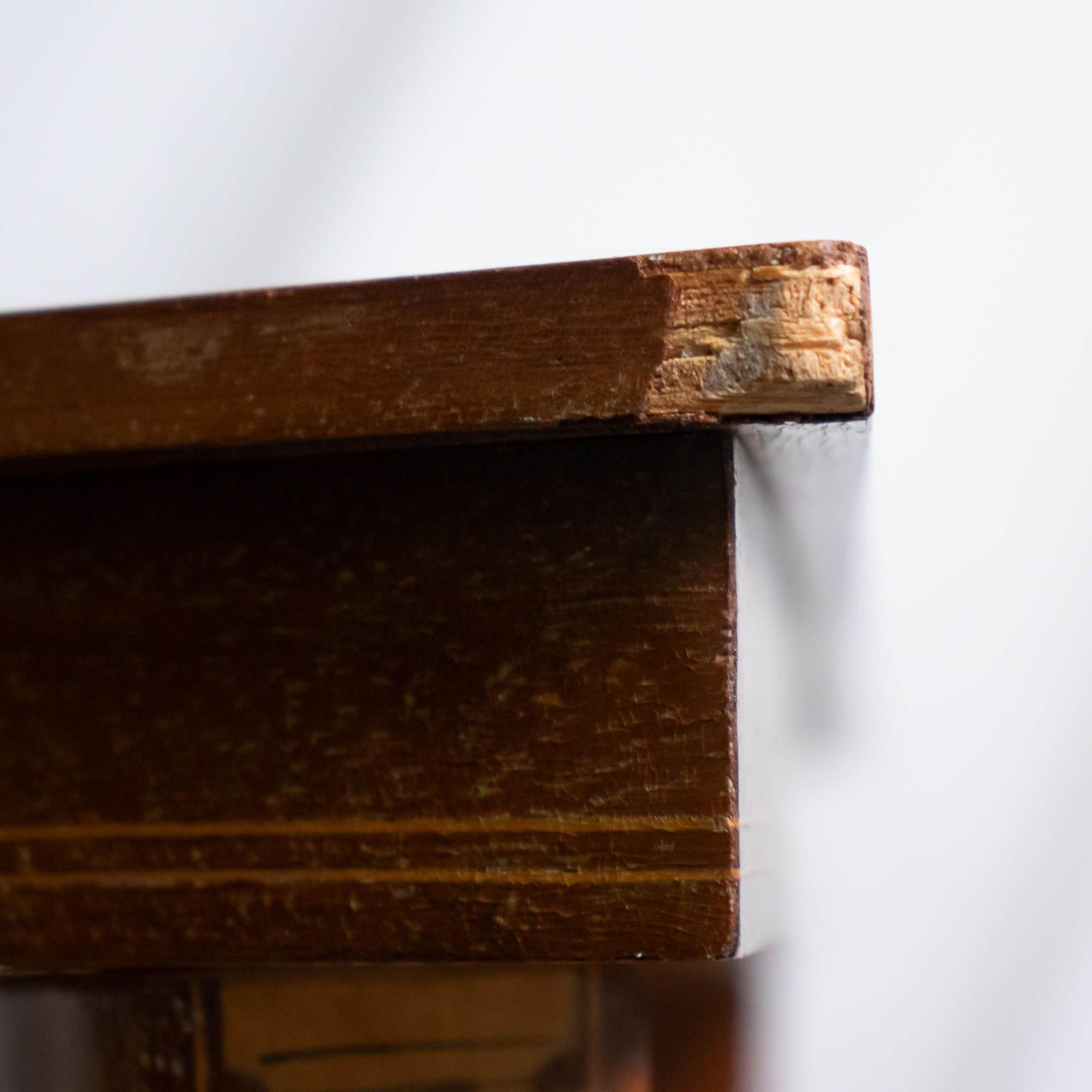 Pair of Vintage Italian Sorrento Style Marquetry Triangular Side Tables, c. 1970 - Image 10