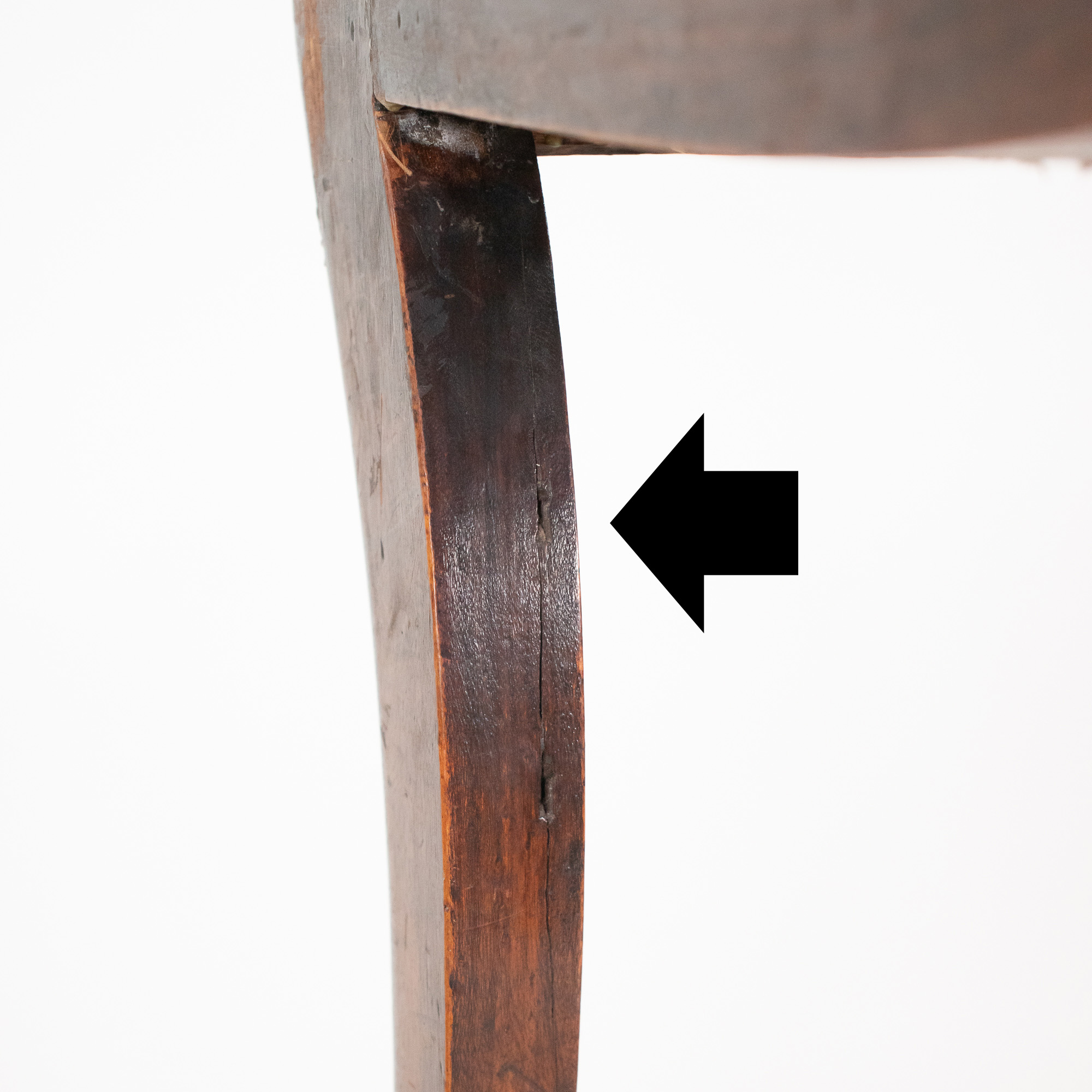 Set of Six Early 19th Century English Regency Period Faux Rosewood Chairs with Brass-Inlaid Tablet Cresting Rails, Circa 1810-20 - Image 15